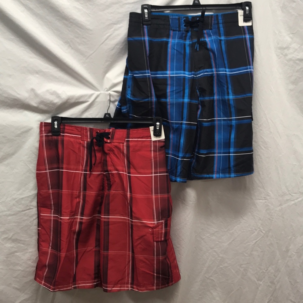 2 pair Mens Speedo Swim Trunks - Picture 2 of 8